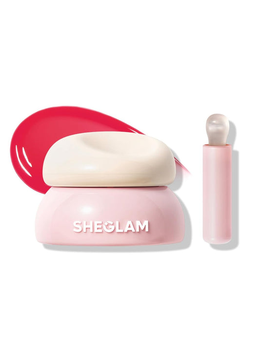 SHEGLAM Hydra Jelly Pocket Lip Jam Hydrating Nourishing Lip Gloss Moisturizing Lip Makeup-Strawberry Splash