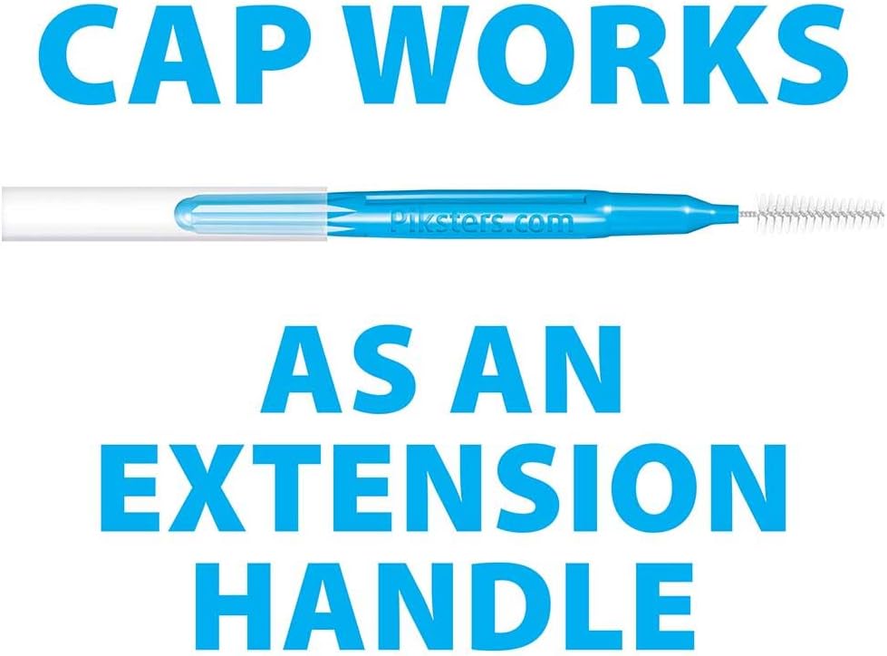 Piksters Interdental Brushes, Size 5, 100 Count (10 x 10 Packs), Interdental Tooth Brush for Large Gaps, Gum Soft Bristles for Plaque Removal, Safe for Braces (100 pk)