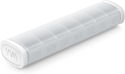 VVM Weekly Pill Organizer 7 Day, Daily Pill Box, Arthritis-Friendly Travel Pill Case, Cute Drawer-Slide Pill Holder for Vitamins, Supplements, Medicine Pill Organizer