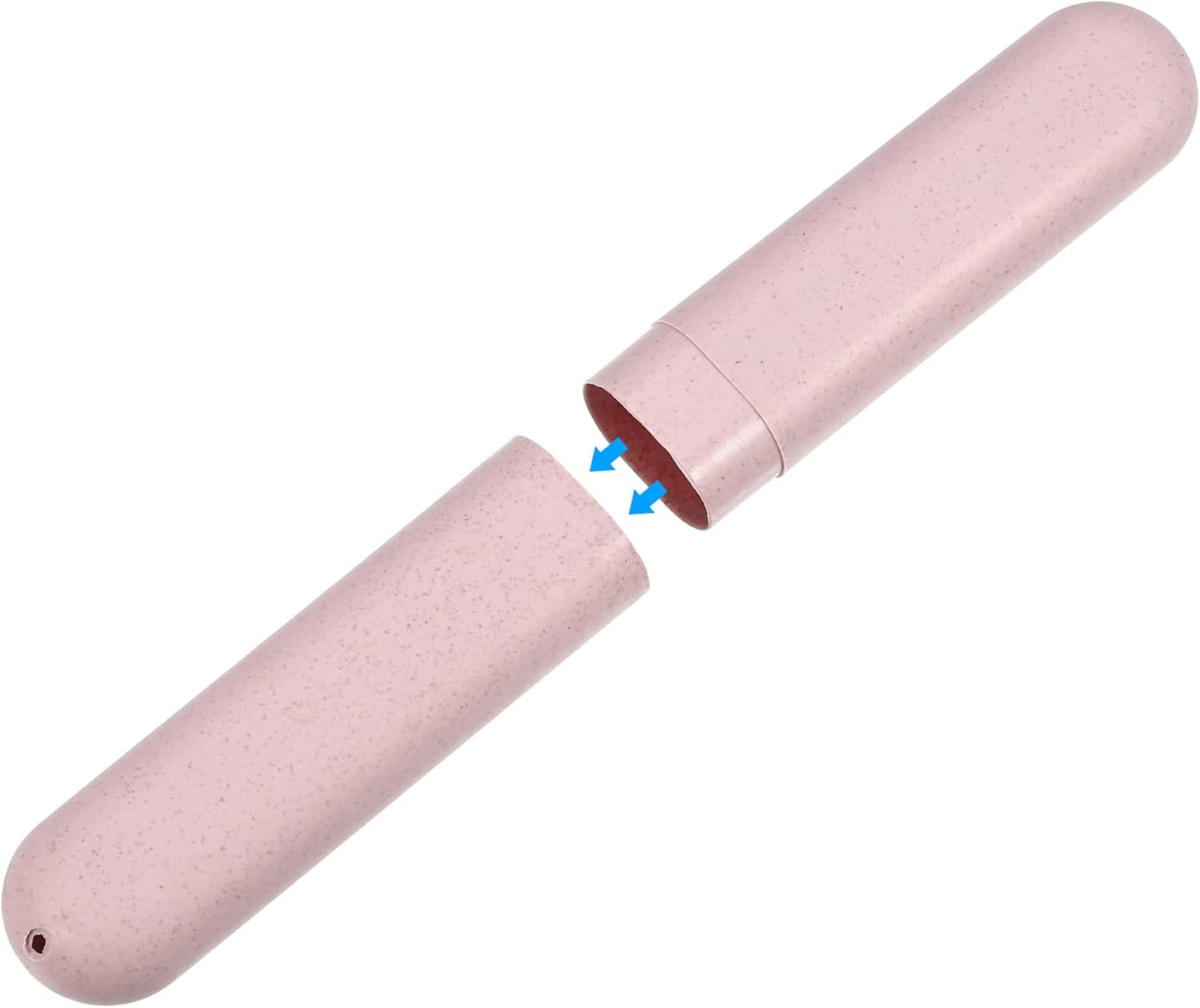 VOCOSTE 1pcs, Traveling Toothbrush Holders Case, PP Toothbrush Case for Travel Business, Pink, 8.07''x1.22''x0.83''