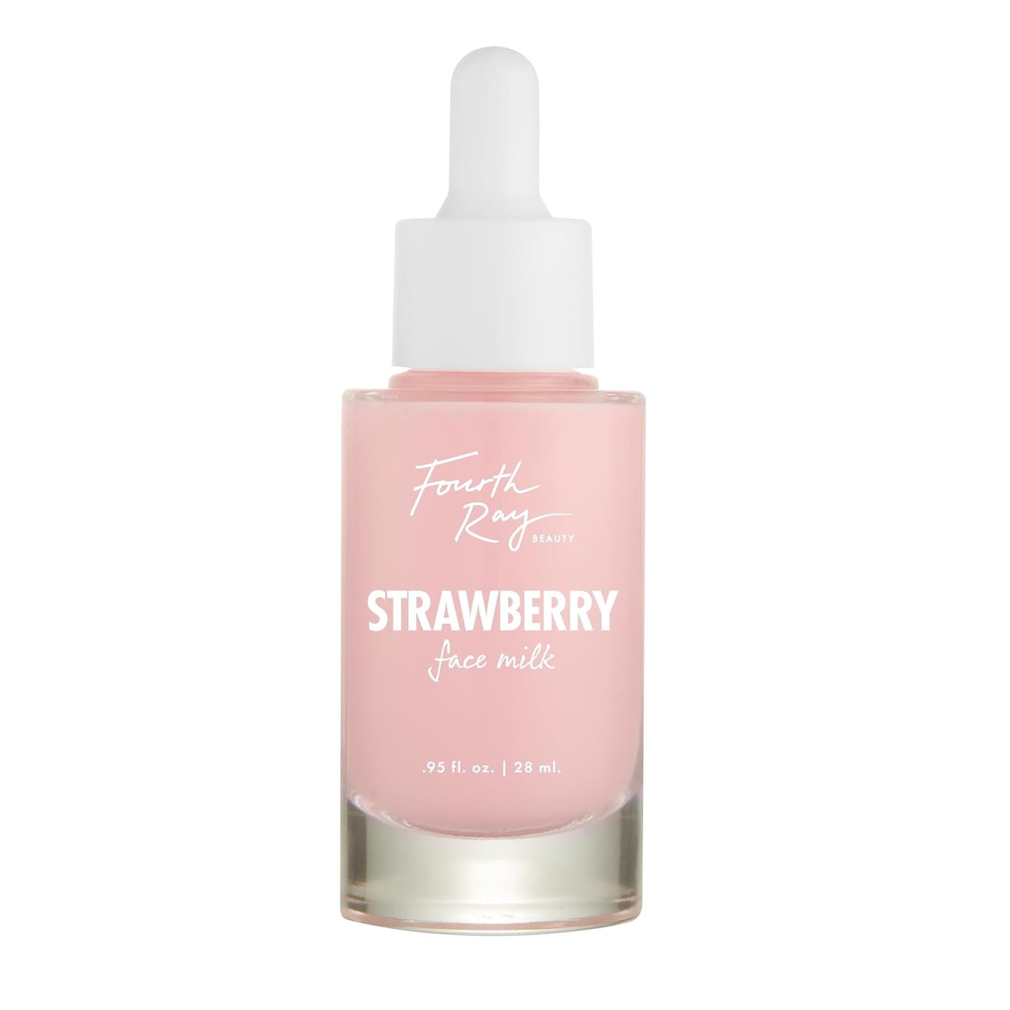 ColourPop Fourth Ray Beauty Strawberry Face Milk - Moisturizing Face Serum Infused with Strawberry Seed Oil, Marshmallow & Lotus Flower - Conditions Skin for a Healthier-Looking Complexion (1.0 oz)