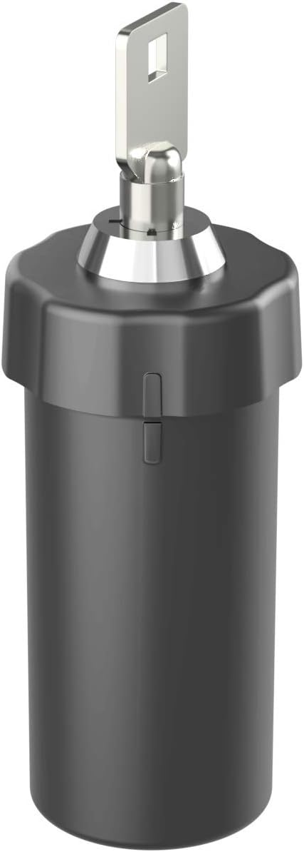 Ezy Dose Pill Box and Medicine, Vitamin Container, Safe for Money & Travel Items, Durable Canister, 2 Keys with Lock, Small