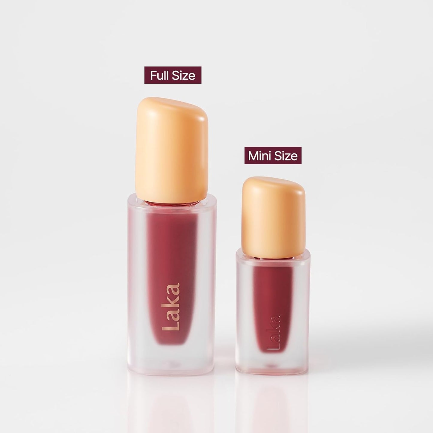 Laka Fruity Glam Lip Tint Mini, Glowing Lip Stain with Wide Color Spectrum, Hydrating & Lightweight Texture, Long-Lasting Bold Stain, Non-Sticky, Vegan, K-Beauty (#130 Fog Berry)
