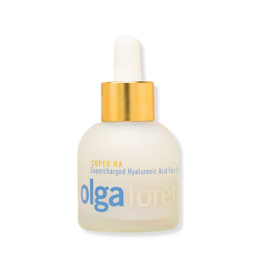 Olga Lorencin Super HA Rapid Hydration Serum - Hyaluronic Acid Face Serum for All Skin Types - Plumps Skin & Boosts Collagen - With 5 Types of Hyaluronic Acid & Chinese Silver Mushroom - 4.32 oz