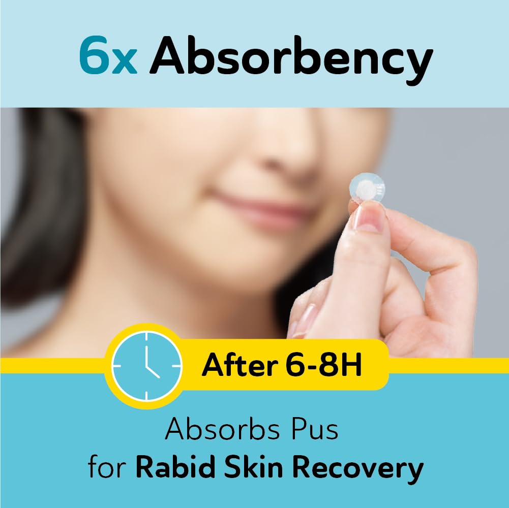 Invisible Pimple Patches for Cystic Acne - Ultra Thin Hydrocolloid Acne Patches & Zit Stickers, Cystic Acne Patch for Surface Blemishes - 48 Count - 2 Sizes Invisible Plus (Clear Patch)