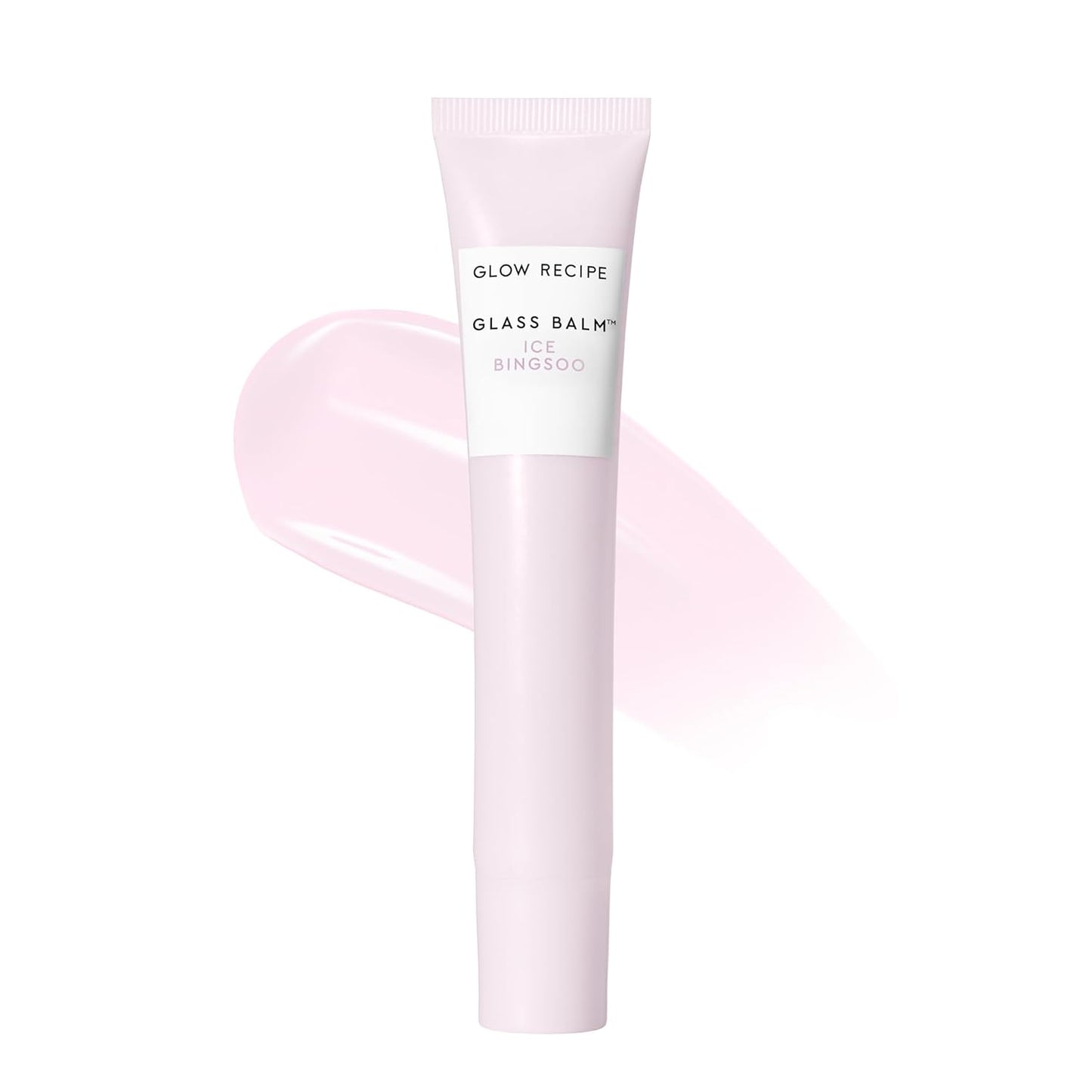 Glow Recipe Glass Balm Lip Treatment - 12Hr Hydrating Lip Balm & Moisturizer with Hyaluronic Acid to Smooth, Plump & Protect from Dryness, High Shine Finish - Clear Tint, Ice Bingsoo (15 ml)