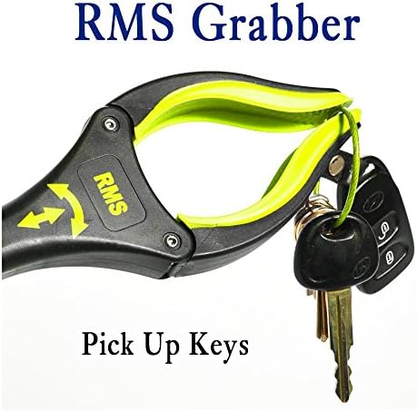 RMS 2-Pack 34 Inch Extra Long Grabber Reacher with Rotating Jaw - Mobility Aid Reaching Assist Tool (Yellow)