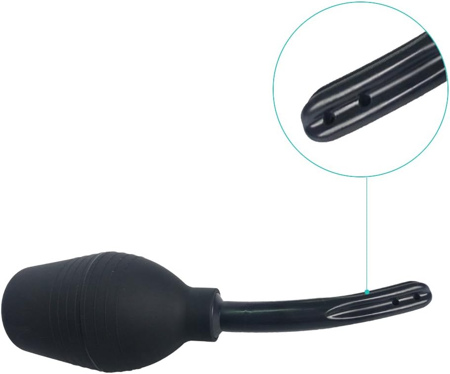 Abyclean Anal Douche Enema Bulb Vaginal Douche Enema Cleaner for Women’s or Man’s Health (310ml Black)