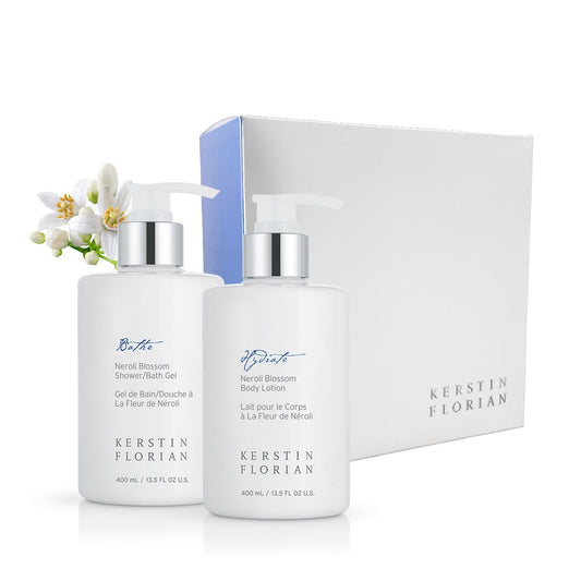 Kerstin Florian Neroli Blossom Duo | Luxurious Bath and Body Care Gift Set for Women |The Ultimate Spa Experience Shower Gel and Lotion Kit