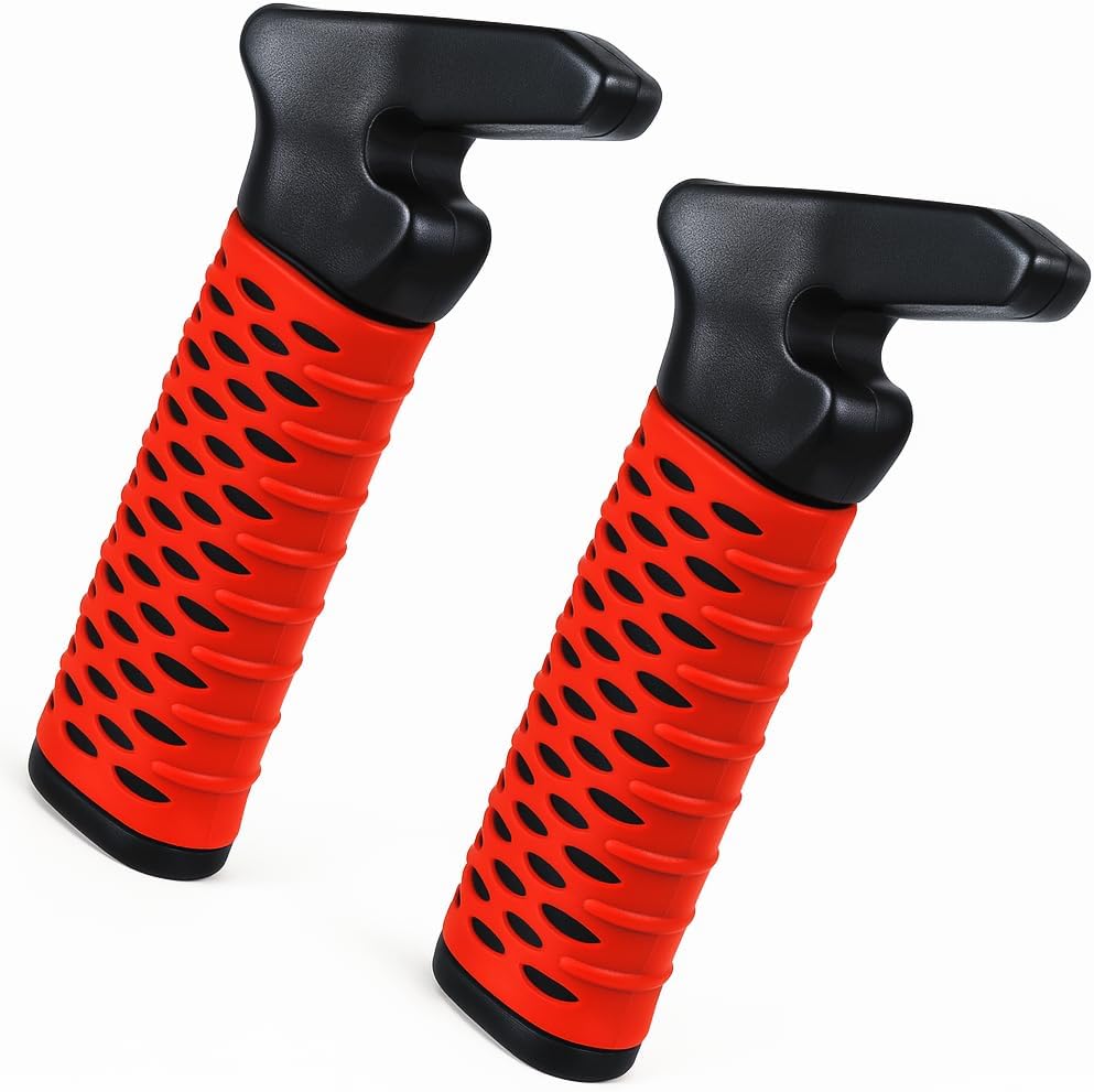 2 Pack Car Door Handle for Elderly, Car Handle Assist Support Handle, Portable Mobility Aids for Getting Out of Car, Auto Grab Cane for Seniors and Handicapped (Red)
