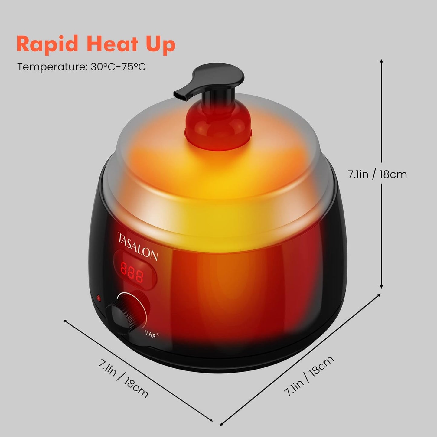 TASALON Professional Hot Lather Machine for Shaving -750ml Large Capacity Professional Lather Maker for Men Face Shaving, Shaving Foam Machine for Home Use Salon Barber Shop With 2 pumps