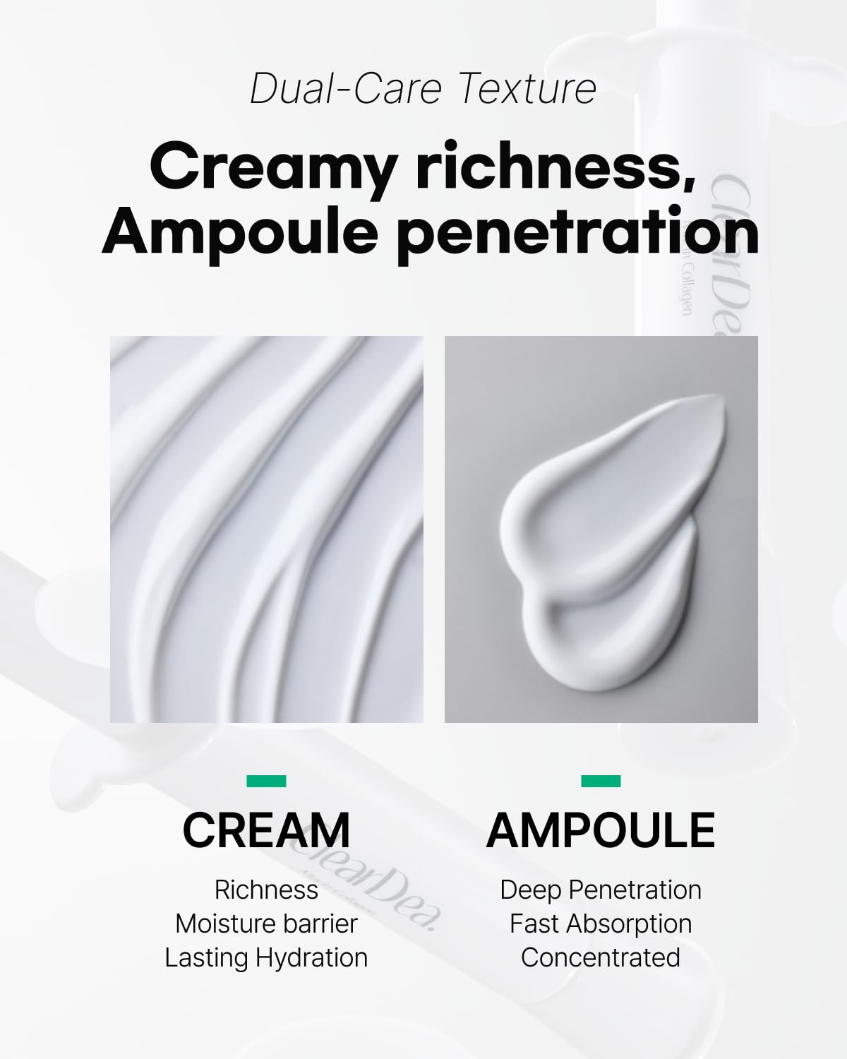 Mucin Collagen Cream Ampoule for face – Collagen-Powered Hydrating & Firming Skincare, Non-Greasy, Revitalizing Korean Beauty for All Skin Types, 15ml x 2