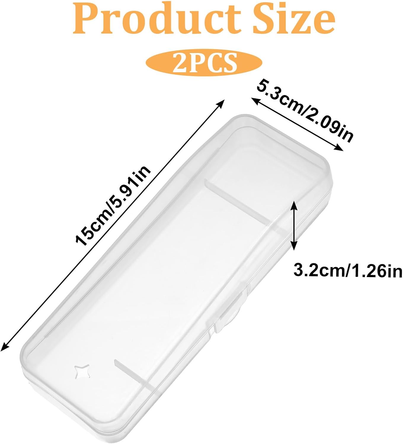 2 Pack Manual Razor Travel Case Transparent Portable Travel Men Manual Razor Protector Universal Portable Shaver Storage Box Shaver Holder Protector Case Organizer for Men Razors And Blade Refills Kit