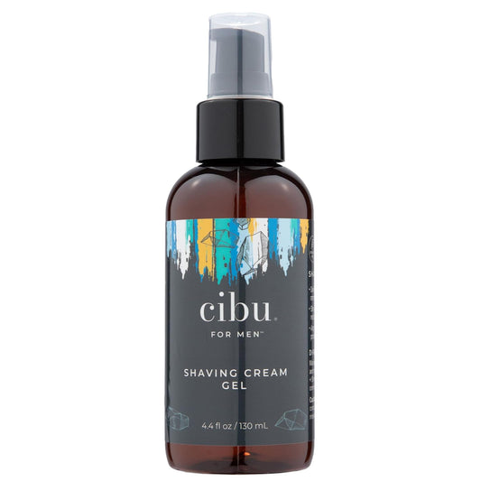 Cibu for Men Shaving Cream Gel 4.4 oz - Smooth Glide Shave Cream for Men with Shea Butter, Aloe, and Nourishing Oils to Protect Skin and Reduce Irritation