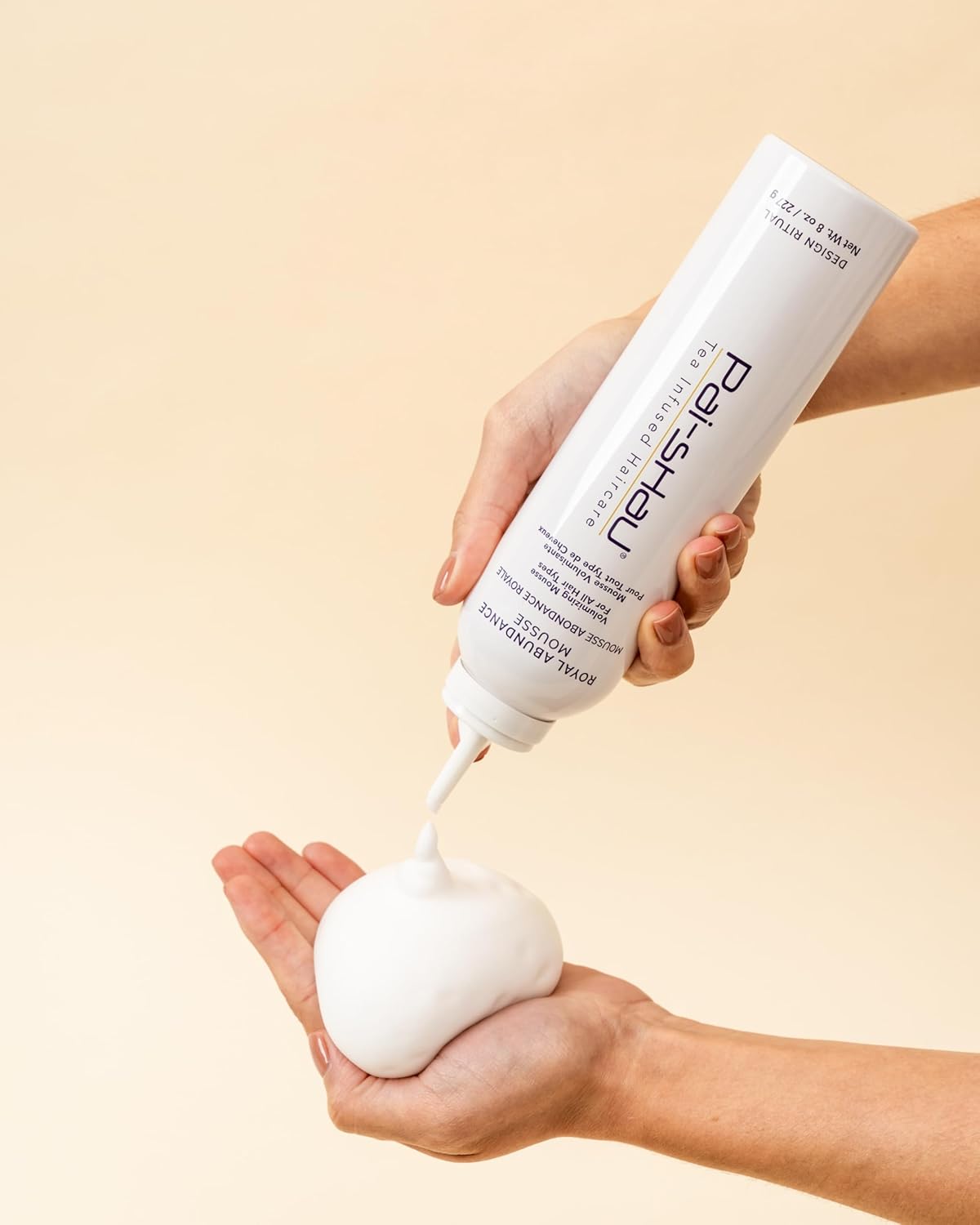 Pai-Shau Royal Abundance Mousse - Volumizing & Nourishing Hair Mousse for Styling - Adds Shine & Soft, Touchable Hold - Long Lasting Hold Ideal for All Hair Types - 8 fl. Oz