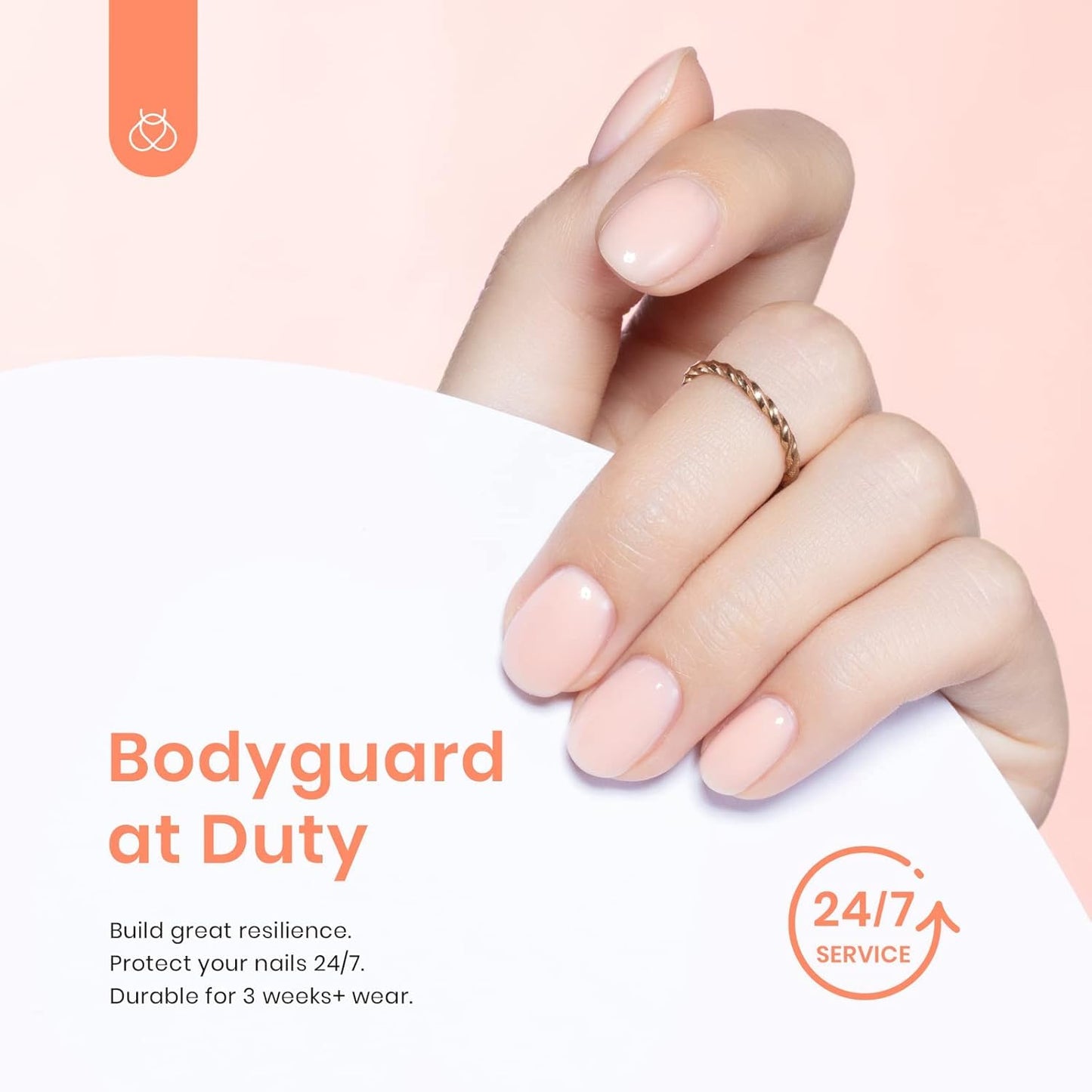 Beetles Builder Gel for Nails 7 in 1 Cover Nude Translucent Builder Strengthener Gel for Nail Extension, Need Base Coat