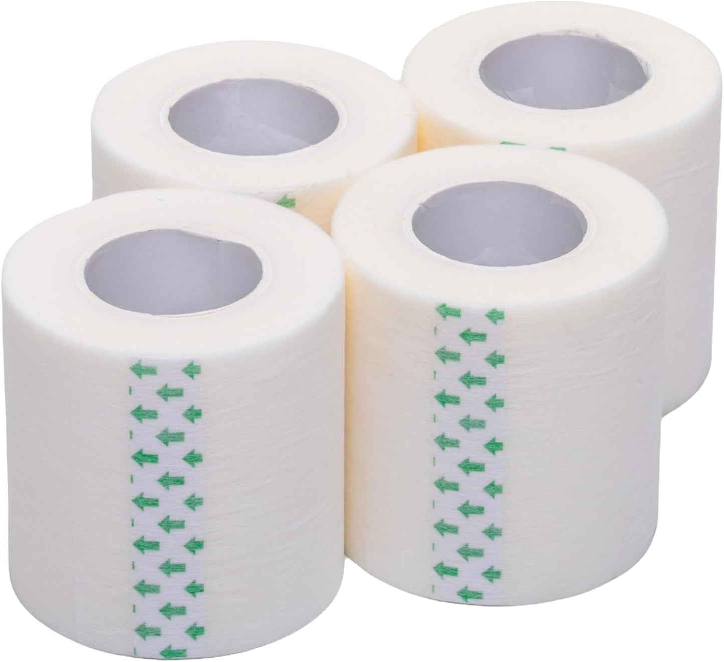 Vakly Paper Medical Tape with Dispenser 2"x10 Yards for Emergency First Aid [4 Rolls + Dispenser] Lightweight Breathable Microporous Adhesive Latex Free Hypoallergenic Bandage & Wound Dressing Tape