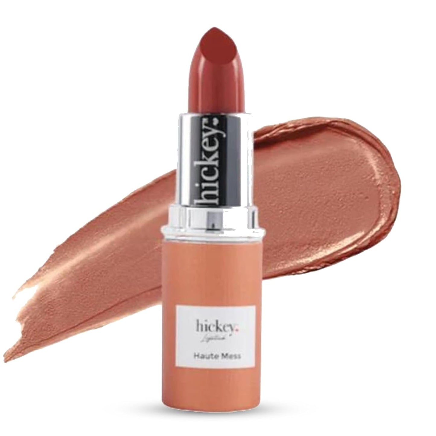 Hickey Lipstick Organic Haute Mess Terracotta Lipstick Shade Refill - Long Lasting Lipstick for Women, Hydrating & Moisturizing Shade, Lip Color for Women, Gluten-Free & Vegan with Highly Pigmented