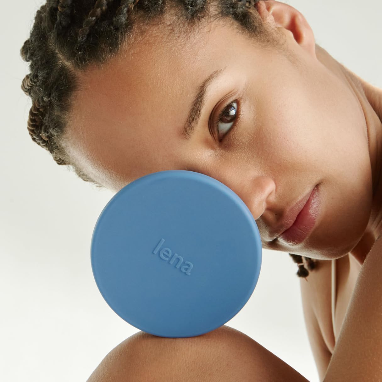 Lena Menstrual Cup Sterilizer Case, Compact, Collapsible Silicone Container for Cleaning Period Cup & Menstrual Disc, Travel, Home and Dorm, Menstrual Cup Cleaner, Feminine Care, Light Blue