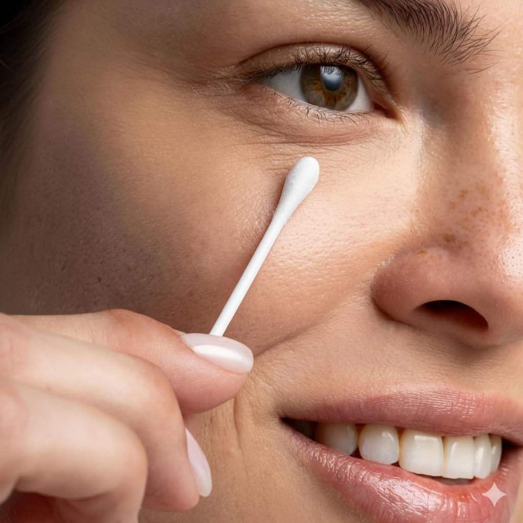 Cliganic Organic Cotton Swabs, 400 Count - 100% Pure Natural Cotton, Chlorine-Free Hypoallergenic, Soft, Gentle & Absorbent Paper Buds