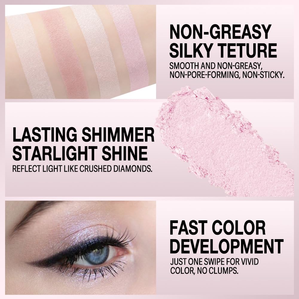 Eyeshadow Makeup Palette with Brush,Nude Pink Natural Neutral Powde Eye Shadow Palette for Older Women,Long Lasting Naturing-Looking,Lightweight,Waterproof,Eye Makeup Kit Travel Size,Vegan