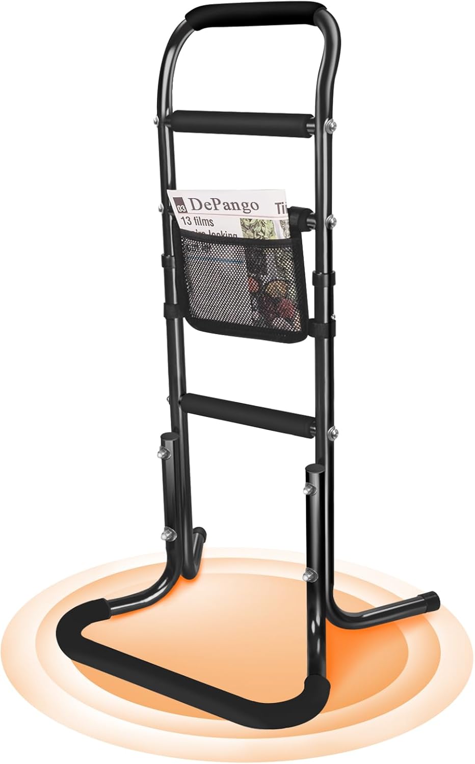 Stand Assist Aid for Elderly, Aluminum Alloy Standing Aids & Supports for Rising from Chair Couch, Sturdy Chair Lift Assist Grab Bar for Seniors Disabled Handicap Adults, Height-Adjusted