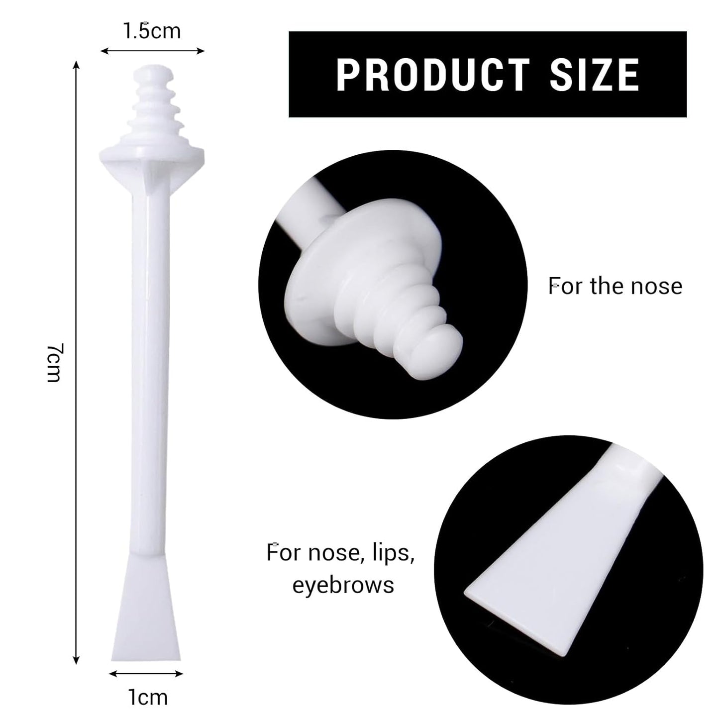 300 Pcs Nose Waxing Sticks, Nose Hair Removal Applicators for Men Women Nostril Nasal Cleaning