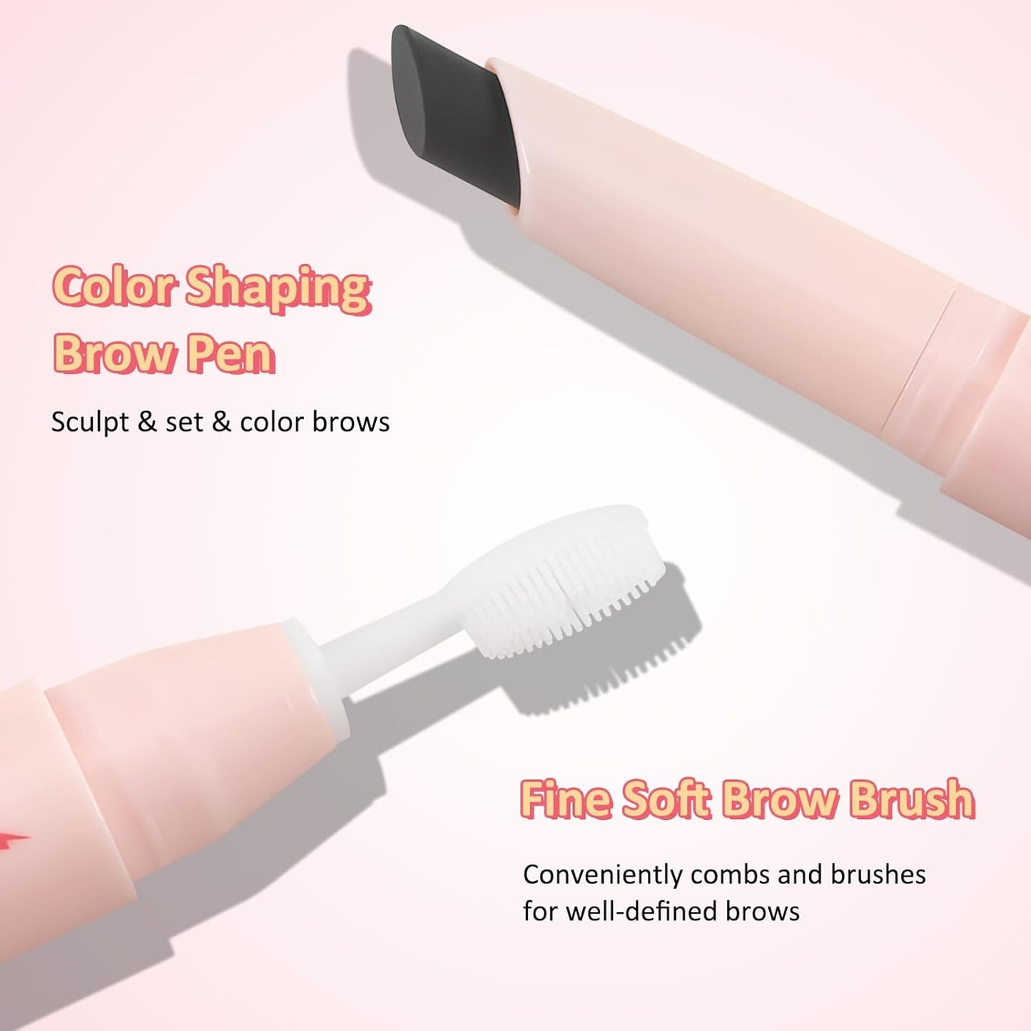 Boobeen Brow Wax, Waterproof Eyebrow Wax Styling Pencil, Eyebrow Gel，Shaping with Slanted Tip Application, Long-Lasting Hold