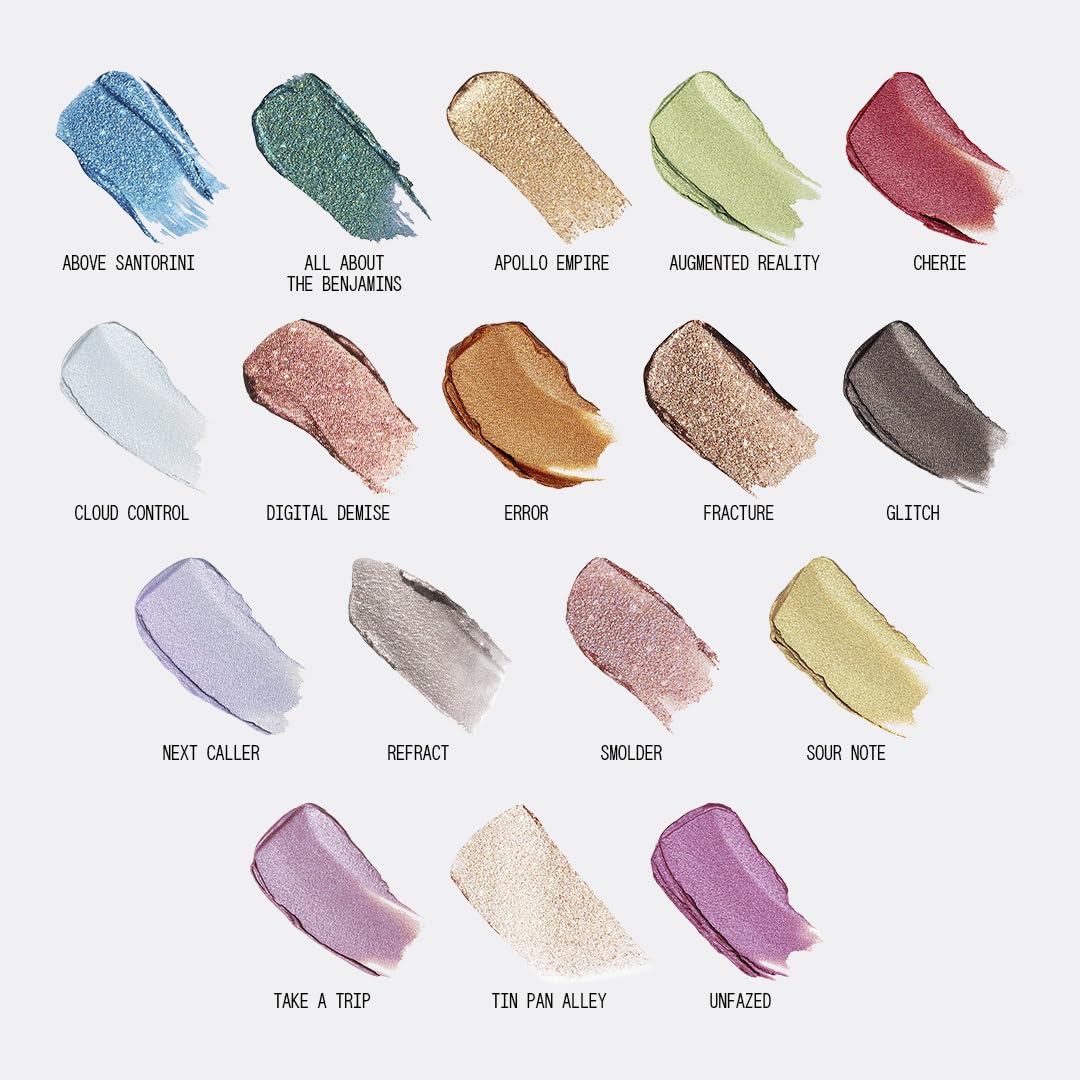 about-face Fractal Glitter Eye Paint Smolder – Smudge-Proof, Long-Lasting Liquid Eyeshadow – Intense Sparkle with Mousse Texture – Vegan, Cruelty-Free – 0.13oz (Shimmering Mauve)