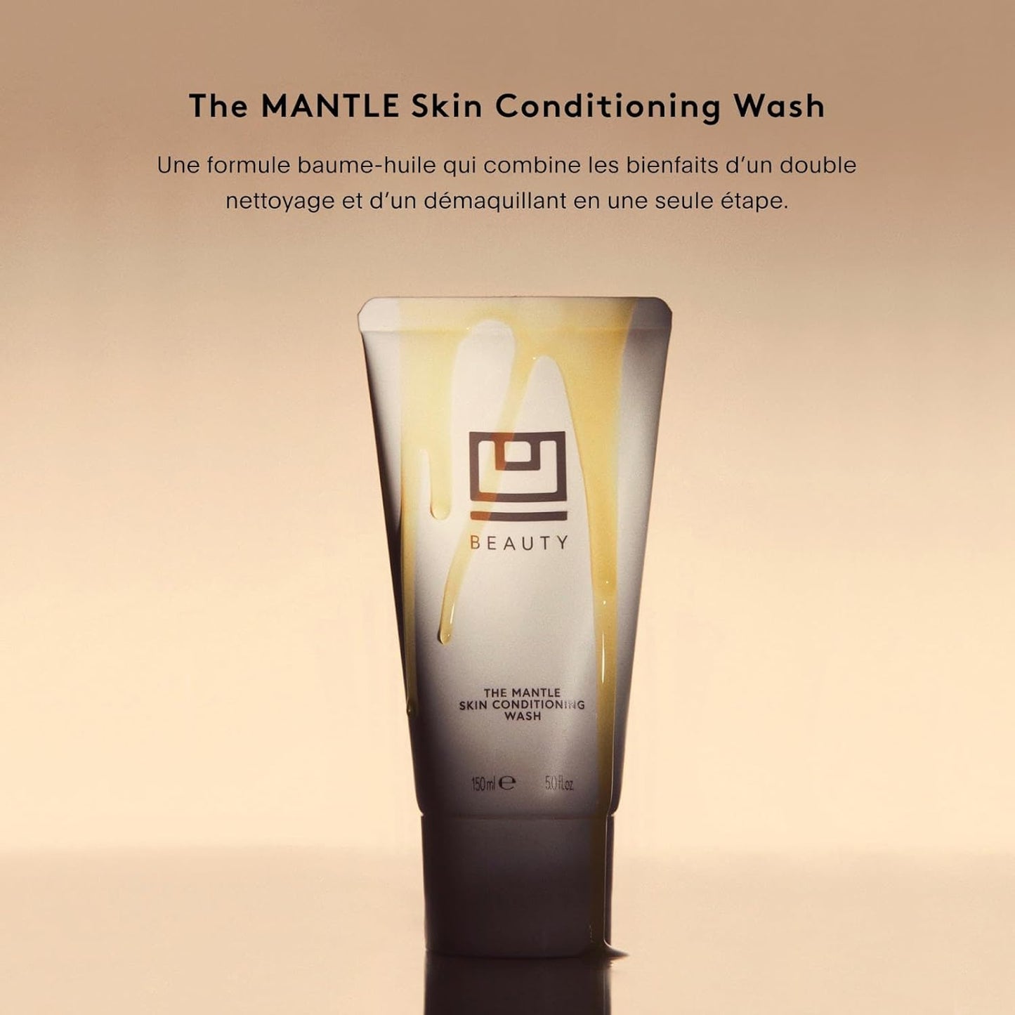 U Beauty The MANTLE Skin Conditioning Wash - Hydrating Facial Cleanser & Makeup Remover with Vitamin C + E, Fruit AHAs, and Hyaluronic Acid for Clean, Refreshed and Hydrated-Looking Skin - 5.0 fl oz