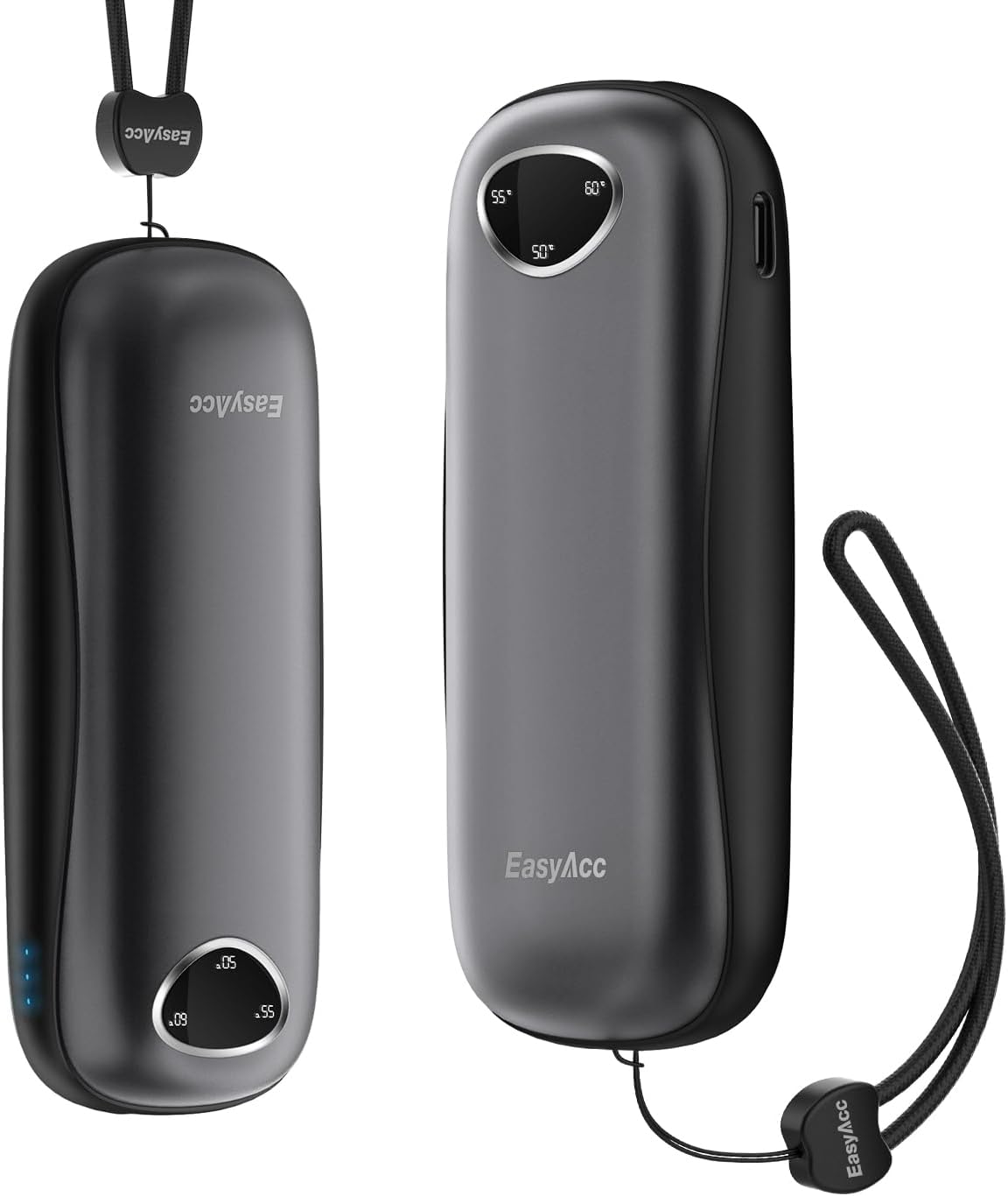 EasyAcc® Pocket Size Hand Warmers Rechargeable, Golf Hunting Hand Warmers, Real 16 Hrs Warmth, Heat Up to 131℉, UL Certified, Gloves Fitting, Golf Raynauds Skiing Essentials, Gifts Women Men