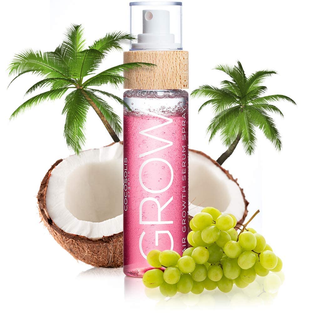 COCOSOLIS GROW Hair Growth Serum Spray - Hair Serum for Thick and Vibrant Hair - Hair Growth Vitamins to Repair Damaged Hair, Reducing Hair Loss, Faster Hair Growth - Hair Treatment for All Hair Type