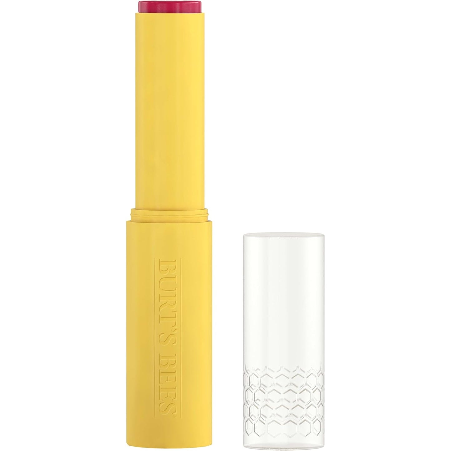 Burt's Bees Tinted Boosted Balm, Cheeky Cherry, Hydrating Tinted Lip Balm with Vitamin C, E, and F Core, 24 Hour Lip Moisturizer with Responsibly Sourced Beeswax, 100% Natural Origin, 1 Count, 0.16oz