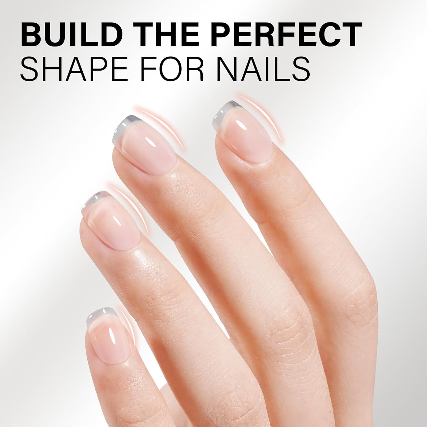 AILLSA Clear Builder Gel for Nails 7 in 1 Strengthener & Thickening Gel Polish Natural Nail Enhancement Extension Hard Gel Salon and DIY Beginner Friendly 0.51 Oz