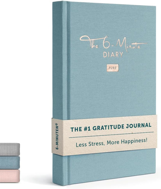 6-Minute Diary Pure – 3 Million User Gratitude Journal for Women w/ Prompts – Guided Self Care Journal Based on Positive Psychology – Daily Manifestation Journal for Self-Love & Mindfulness