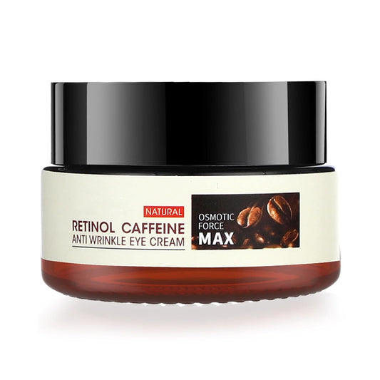 Retinol Caffeine Eye Cream for Dark Circles and Puffiness - Under Eye Treatment Serum to Reduce Wrinkles, Fine Lines, and Eye Bags, Hydrate Eye Area
