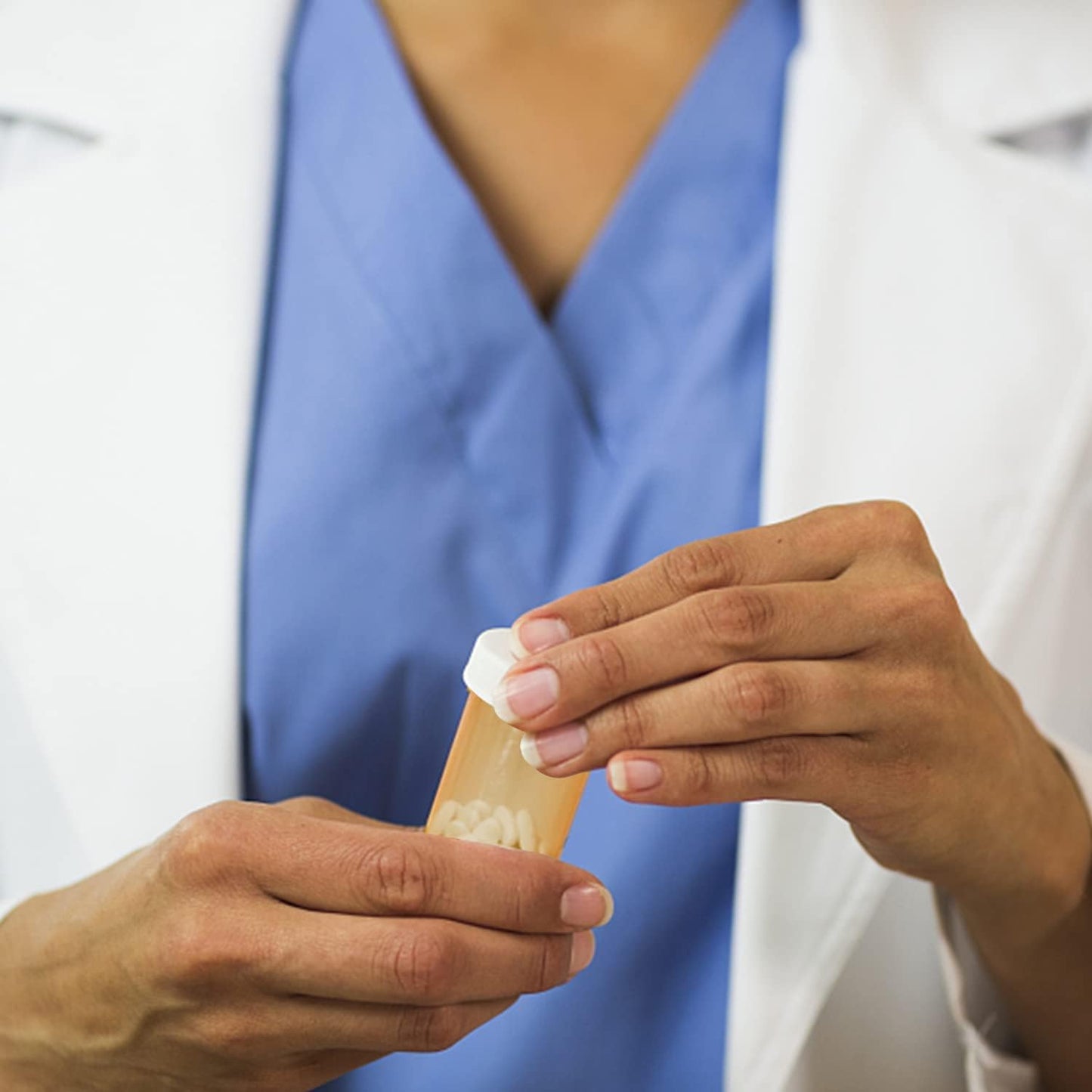 Empty Plastic Pill Bottles with Easy Open Snap Caps (Not Child Resistant), Prescription Medication Vials, Clear Containers, Pill Cases Dispenser Organizers (13 Dram, 12pcs)