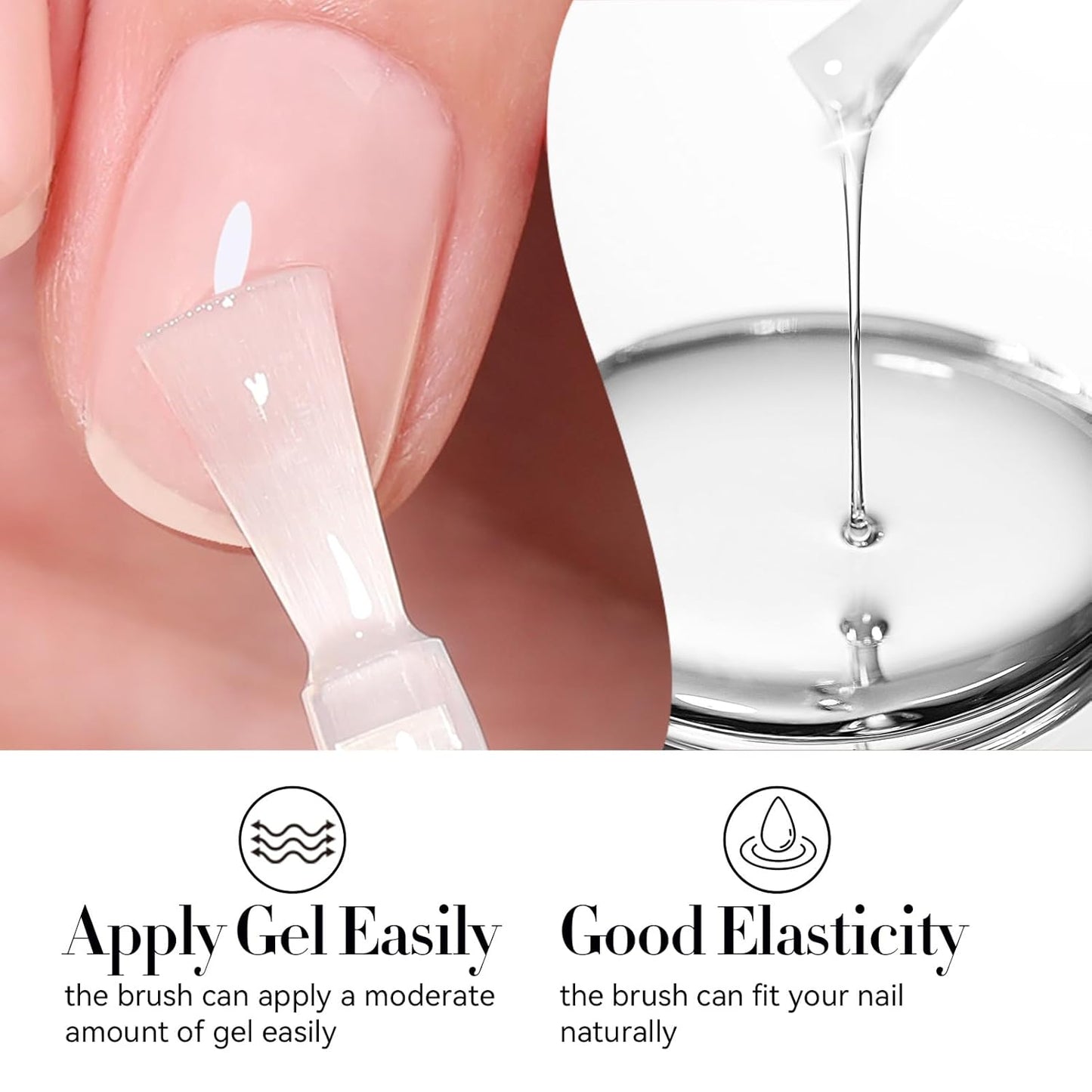 Born Pretty Base & Top Coat Set 2PCS, High Glossy Top Coat, Base Gel for Long Lasting Nails Shine Finish, Nail Art DIY Design Manicure Gifts for Women 10ML