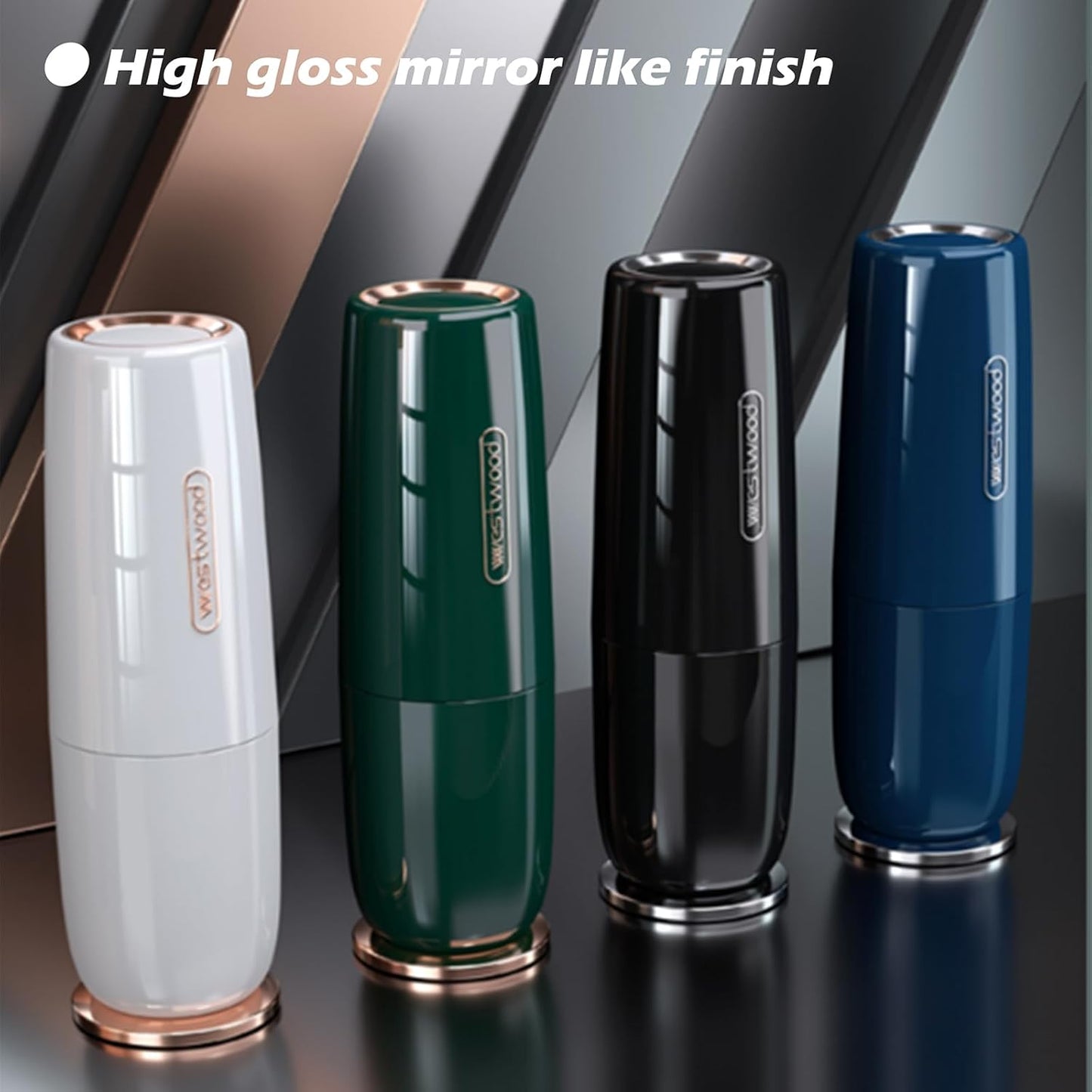 Luxury Green Plastic Travel Toothbrush Holder Case with Cover, Portable Travel Toothbrush Cup, Storage Container for School Camping Business Trip Bathroom