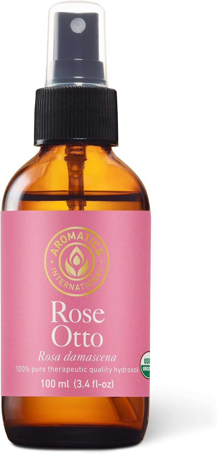 Aromatics International Rose Otto Damascena Hydrosol 100ml | Luxurious Floral Aromatic Mist