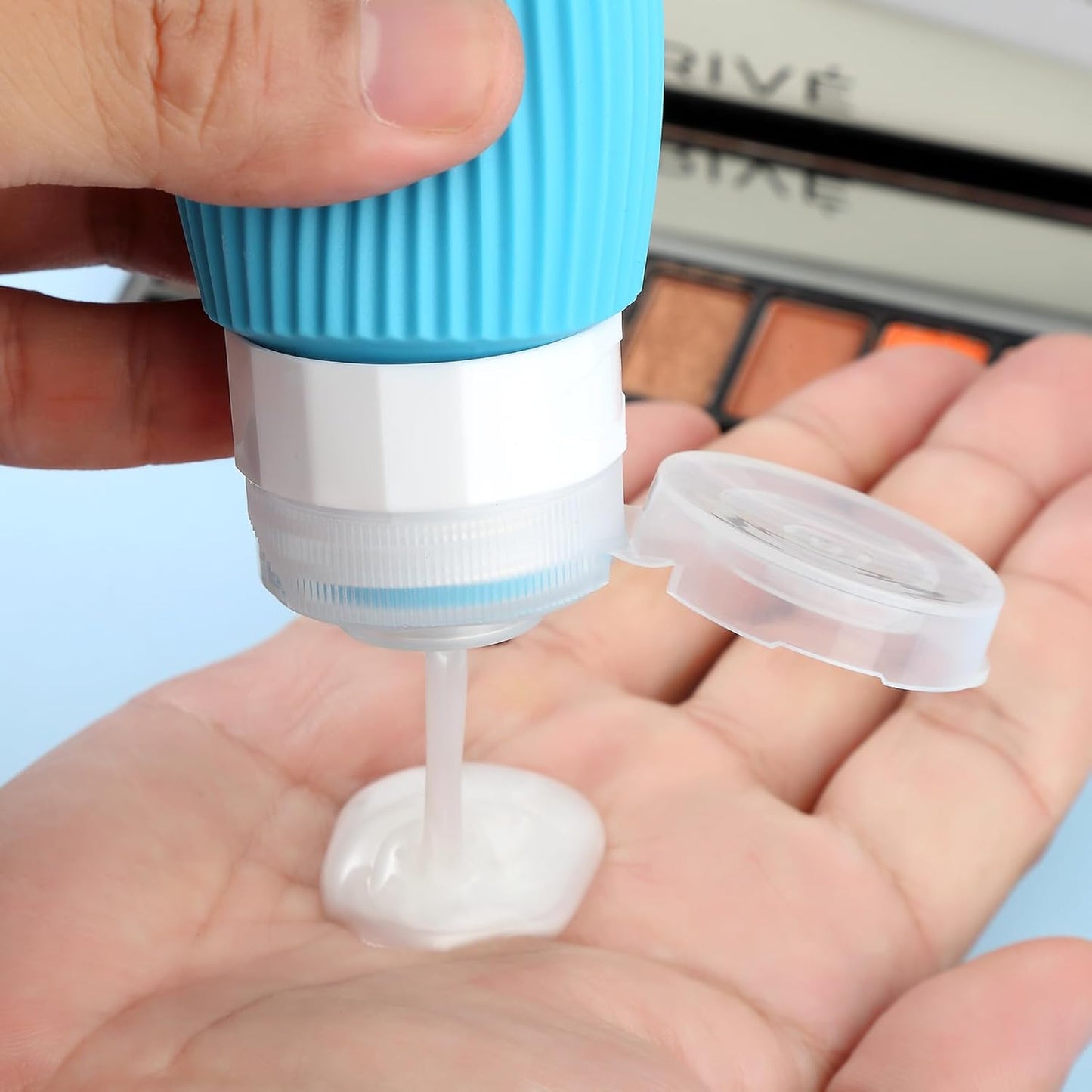 Travel Bottles for Toiletries, Tsa Approved 2oz Travel Bottles, BPA Free Leak Proof Travel Size Toiletry Containers, Refillable Travel Accessories with Toiletry Bag for Shampoo Liquid (4 Pack)