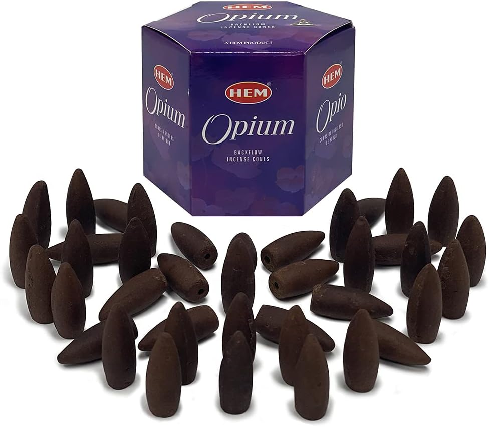 Opium Backflow Incense Cones for Waterfall Inciensos Aromaticos|Incienso|Inciense|Insienso