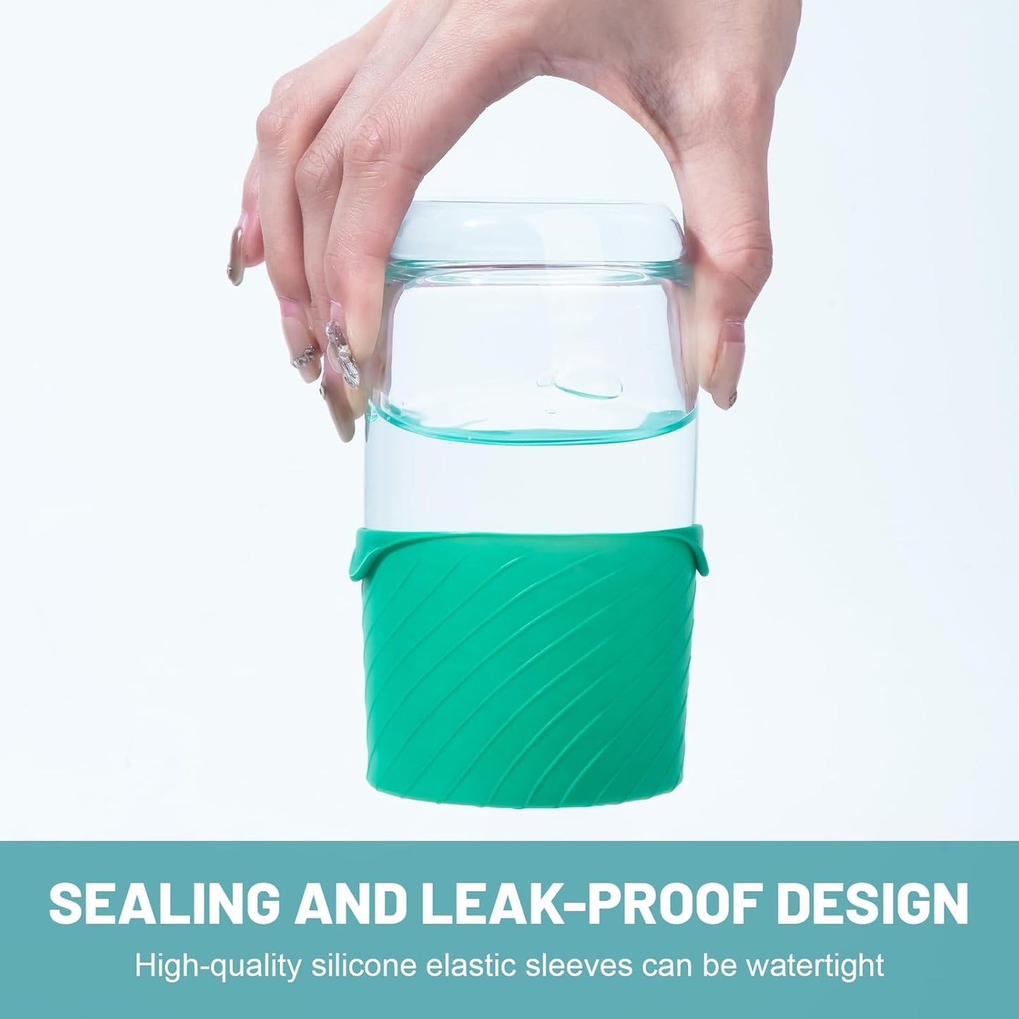 Bottle Covers for Travel, Leak Proofing, Travel Size Container Silicone toiletry sleeves, Leak Locks Travel Accessories for Shampoo Wash Body Bottles and other beauty and personal care(8pcs)