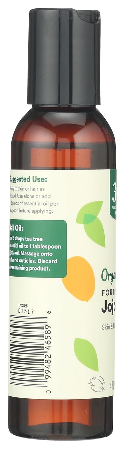 365 by Whole Foods Market, Organic Fortifying Jojoba Oil, Skin & Hair Care, 4 Fl Oz