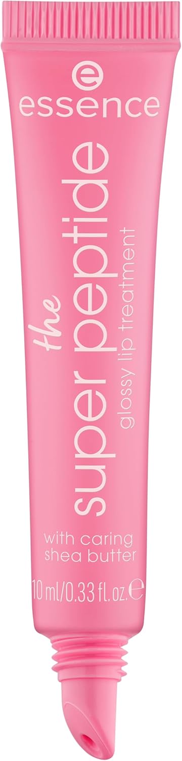 essence | The Super Peptide Glossy Lip Treatment | Hydrating, Nourishing and Non-Sticky | Vegan, Gluten Free and Cruelty Free (02 |Pinkified!)