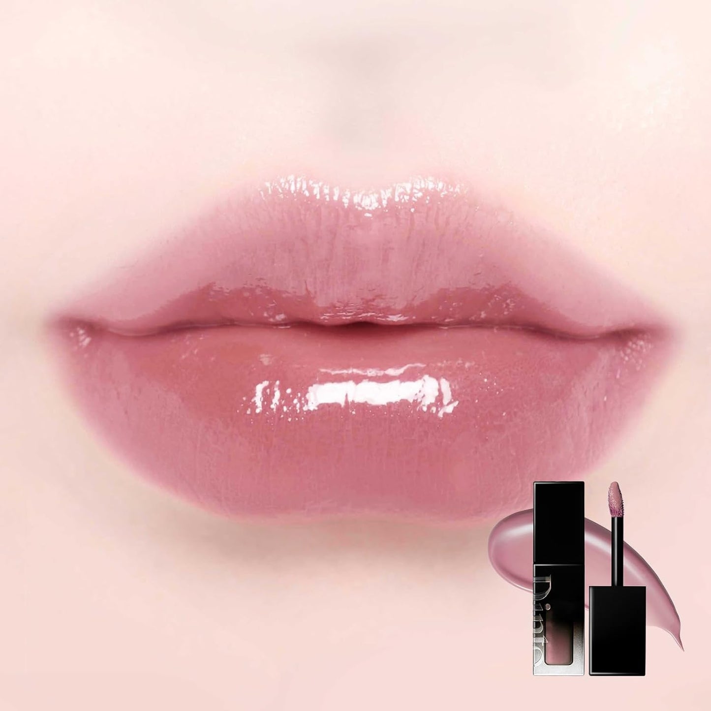 DINTO Blur-Glowy Lip Tint - Glossy Finish, Hydrating, Long Lasting, Lightweight Texture, Non-Sticky, Vegan & Cruelty-Free, K beauty (219 Ave Maria, 0.11 fl.oz)