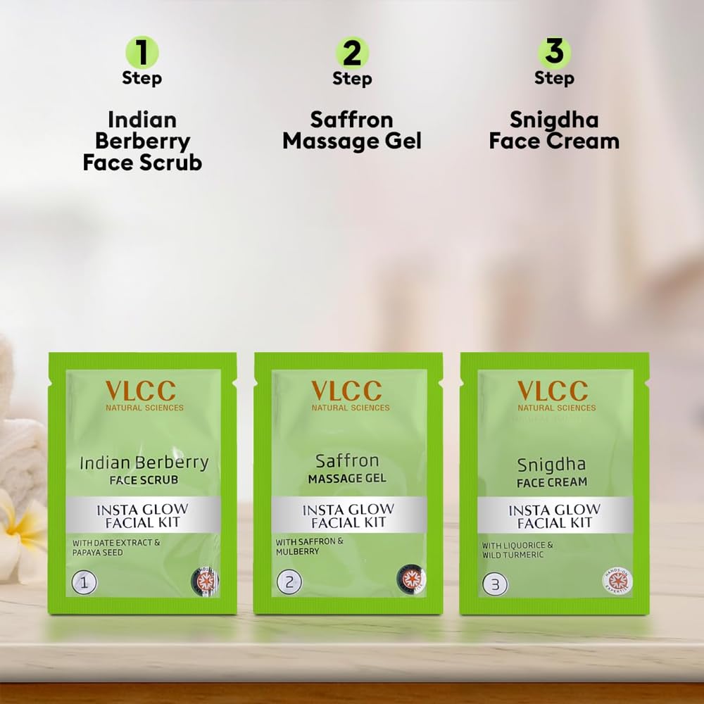 VLCC Salon Series Instaglow Facial Kit (6 Facials)(240gm+12ml)
