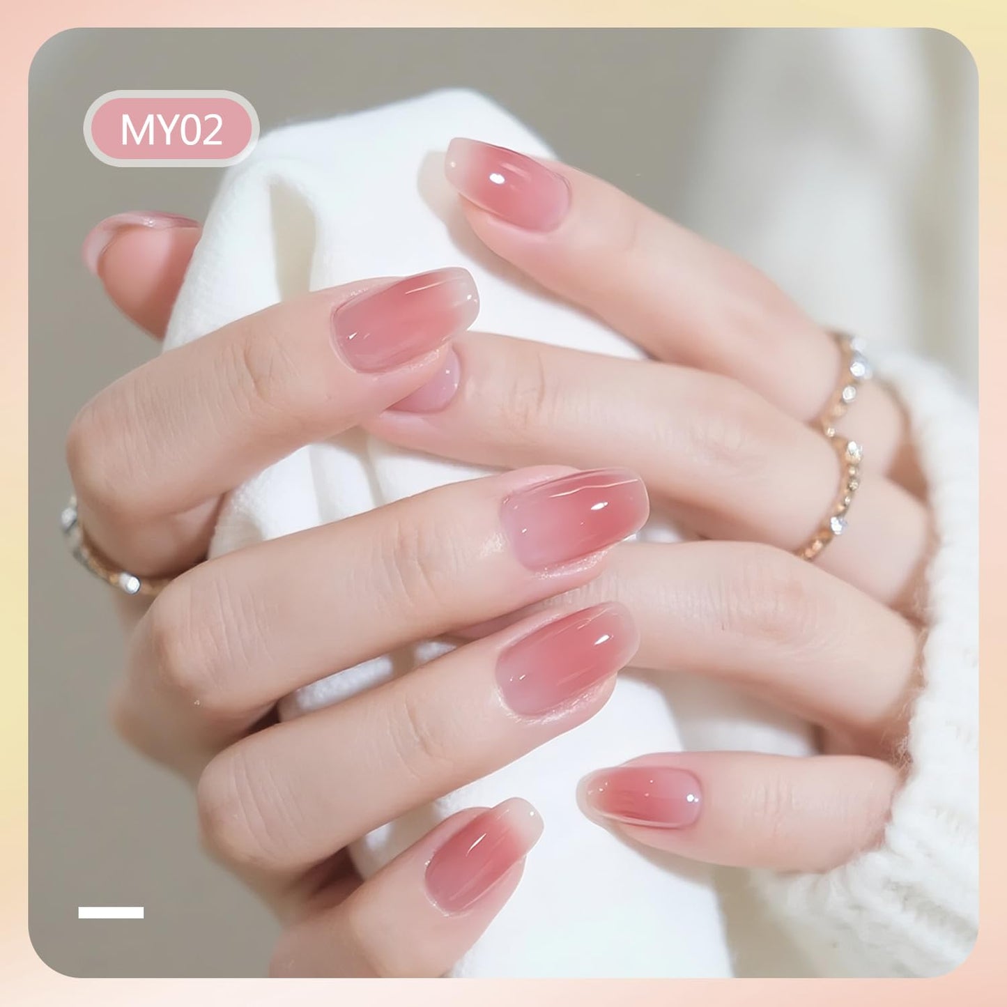 Jelly Nail Polish Set, 10 Color With 2PCS Base and Top Coat Quick Drying High Gloss Shine Jelly Nail Polish Translucent Amber Gray Red Nude Color Holiday Gift Giving