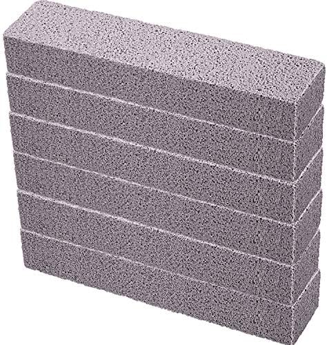 Chinco 6 Packs Pumice Stick for Cheaning, Pumice Scouring Stone Pad Removing Stain Grime Without Leaving Scratches for Kitchen Oven Stove Home Bathroom Toilet Pool House Cleaning Supplies