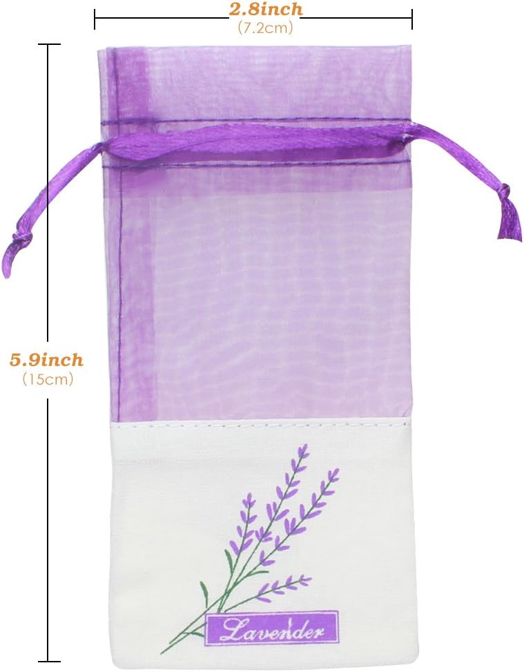 Sachet Empty Bags Linen Fabric Bags Organza Gauze Bags for Lavender, Spice and Herbs